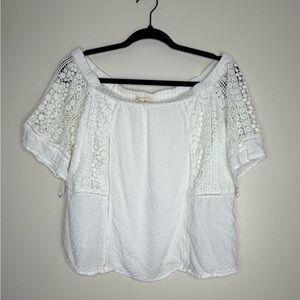 Lovestitch White Lacey Cottagecore Blouse
